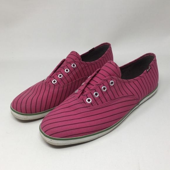 Keds Shoes - Keds Pink Striped Low Top Sneakers